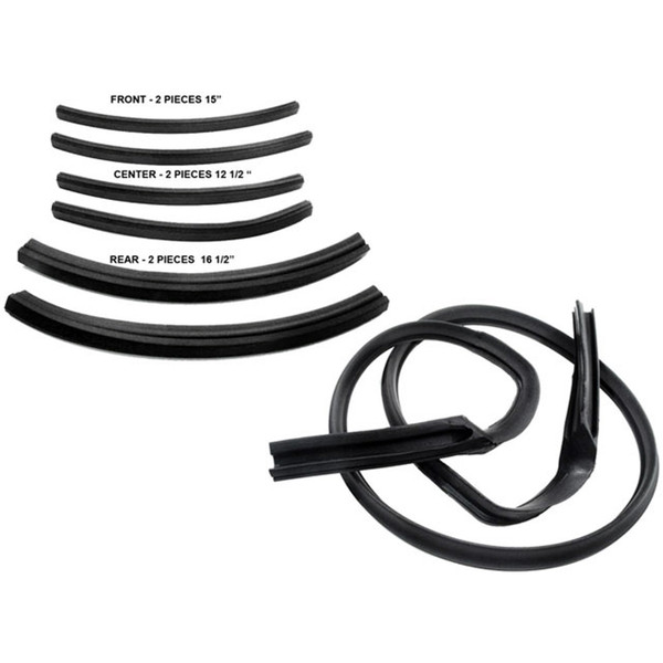 1963-66 Dart/Valiant (Convertible) Roof Rail Kit, 7pcs