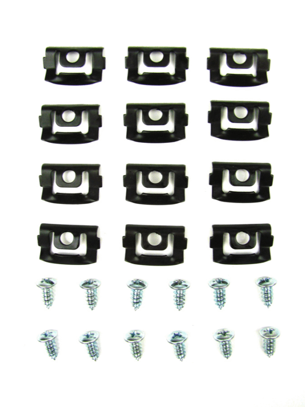 1970-76 A Body (Duster/Demon/Sport) Rear Glass Molding Clip Kit, 24 pcs
