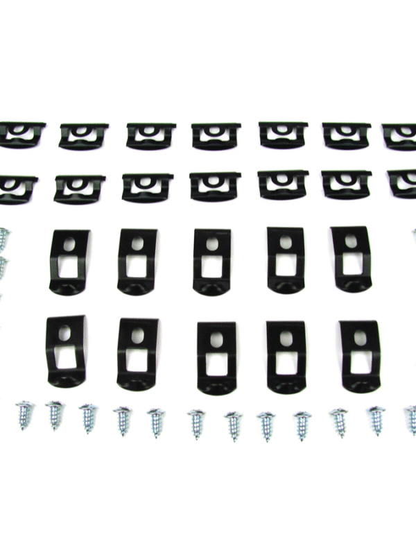 1966-67 B Body (2dr Hardtop) Front Windshield Molding Clip Kit, 48 pcs