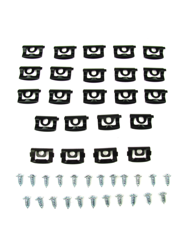 1968-76 A Body (2dr Hardtop) Front Windshield Molding Clip Kit, 46 pcs