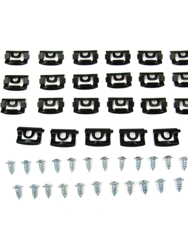 1970-76 A Body (Duster/Demon/Sport) Front Windshield Molding Clip Kit, 46 pcs