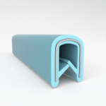 1963-69 A Body, 1962-67 B Body (2dr Sedan): Qtr Window Push-On Trim (Aqua, 8ft)