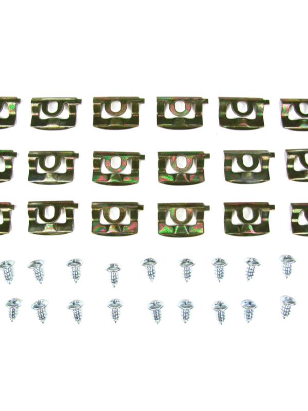 1968-69 A Body (2dr Notchback Coupe) Rear Glass Molding Clip Kit, 36 pcs