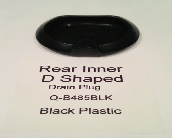 Trunk Rear Drain Plug D Shaped 1962 and Up [ plastic ]
