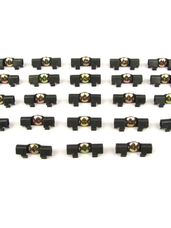 1962 B Body (2/4dr Hardtop/Sedan) Rear Glass Molding Clip Kit, 23pcs