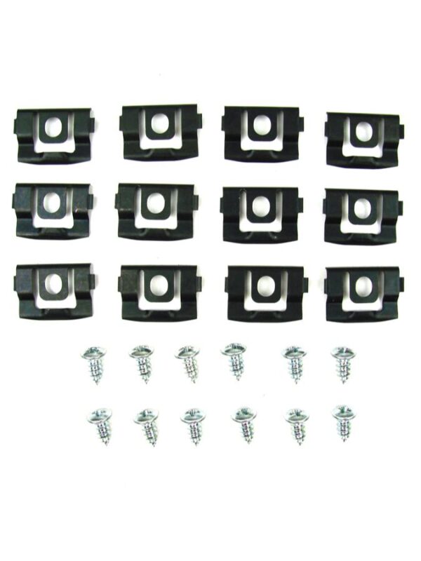 1970-74 E Body Hardtop- Front Windshield Molding Clip Kit, 24 pcs