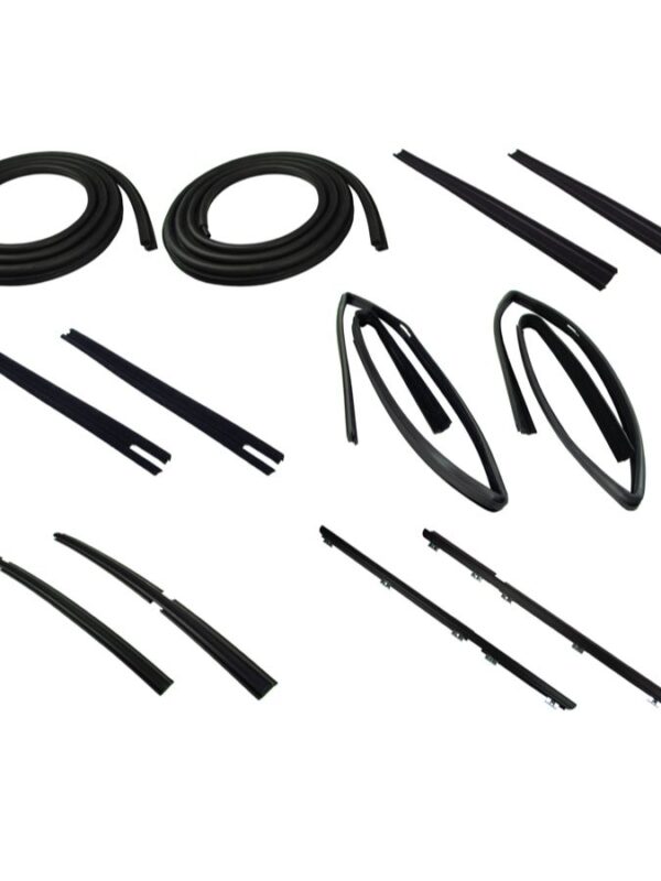 1984-96 Jeep XJ (4 Door) Door Seal Kit (Left and Right, Rear Doors) 12 pcs