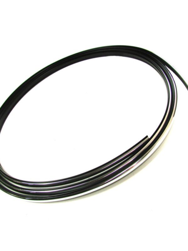 Universal Rubber Lock Strip with Chrome (50ft)