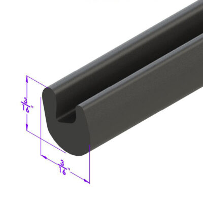 1963-65 B Body- Tail Light Housing to Body Seal (U Shaped, 6ft)