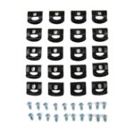 1968-70 B Body (2dr Hardtop Coupe) Rear Glass Molding Clip Kit, 40 pcs
