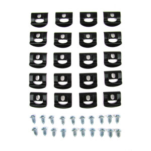  1968-70 B Body (2dr Hardtop Coupe) Rear Glass Molding Clip Kit, 40 pcs - image-1 - Justmopar  Mopar Weatherstripping