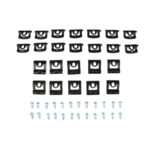 1968-70 B Body (Except Convertible) Front Windshield Molding Clip Kit, 48 pcs
