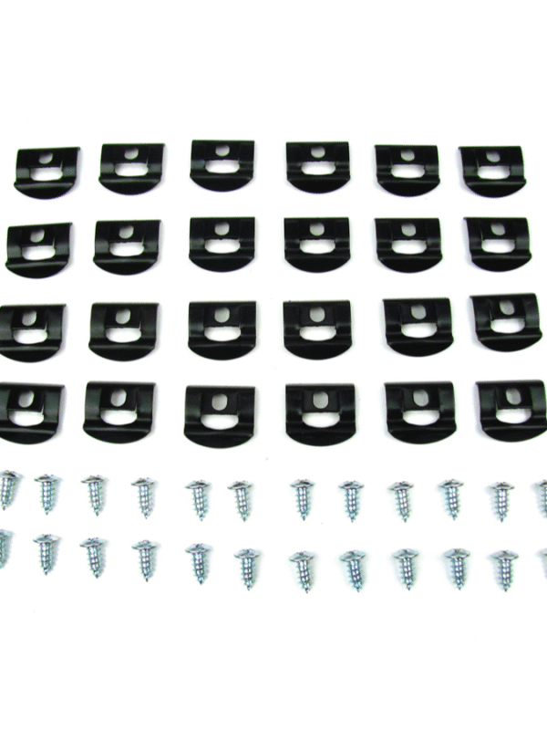 1964-65 B Body (2dr Hardtop) Rear Glass Molding Clip Kit, 48 pcs