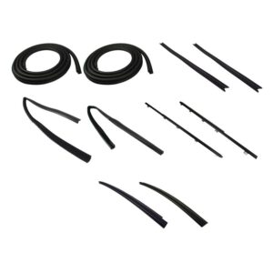  1984-96 Jeep Cherokee (2 Door) Door Seal Kit (Left and Right) 10 pcs - image-1 - Justmopar  Mopar Weatherstripping