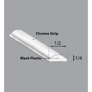  1963-1966 A Body- Glass Seal Lockstrip, Front Windshield (Rear for Barracuda) - image-3 - Justmopar  Mopar Weatherstripping