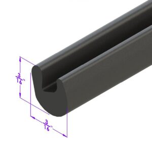  1963-65 B Body- Tail Light Housing to Body Seal (U Shaped, Order by the foot) - image-1 - Justmopar  Mopar Weatherstripping