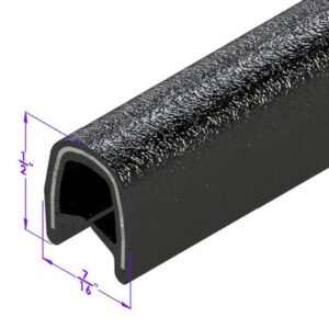  1963-69 A Body, 1962-67 B Body (2dr Sdn) Qtr Window Trim (Black, Order per foot) - image-1 - Justmopar  Mopar Weatherstripping